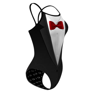 Black tie Only - Red - Skinny Strap Swimsuit