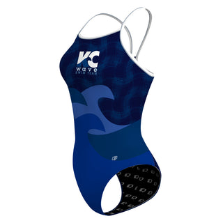KC Wave Swim Team - Skinny Strap Swimsuit