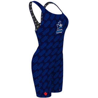 Calgary Aquamums - Classic Strap Long Knee Women Jammer