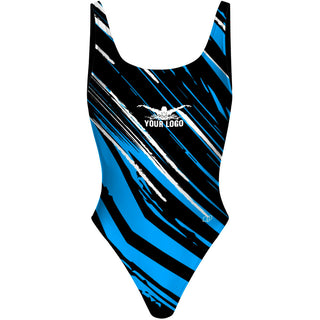 Dart (3 colors) - High Hip One Piece Swimsuit
