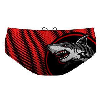 Johnnie Means Aquatic Tigersharks 26 Red - Classic Brief Swimsuit