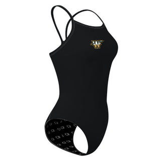 Arrow - Solid Skinny Strap Swimsuit - PERSONALIZED