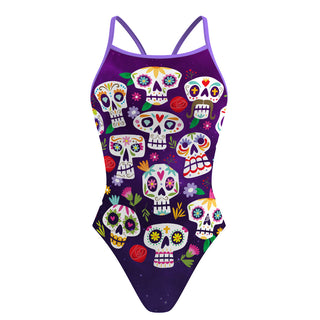 Calaveritas - Skinny Strap Swimsuit
