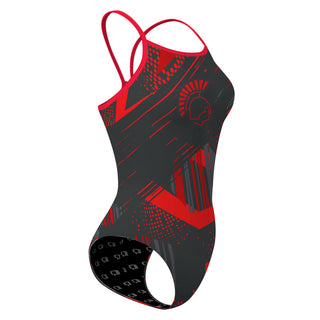 Deerfield High School Warriors - Skinny Strap Swimsuit