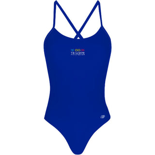 Triumph Coaching - Solid Tieback One Piece Swimsuit - PERSONALIZED