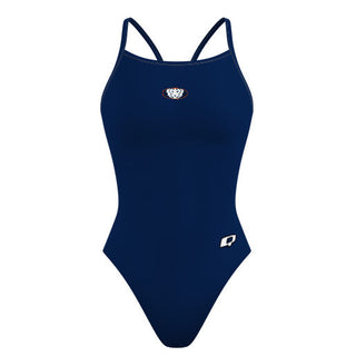 Lakeview Academy - Solid Skinny Strap Swimsuit - PERSONALIZED