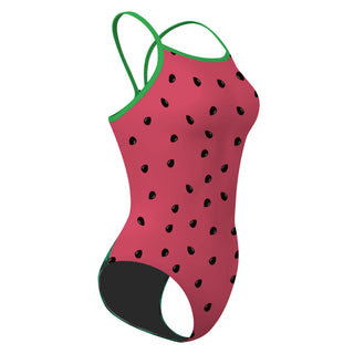 Watermelon - Skinny Strap Swimsuit