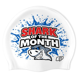 Slave Lake Sharks (WHT/04) - Wrinkle-Free Silicone Swimming Cap