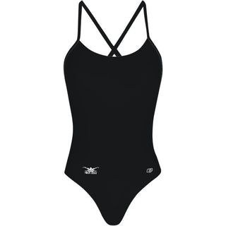 Hip Logo - Solid Tieback One Piece Swimsuit