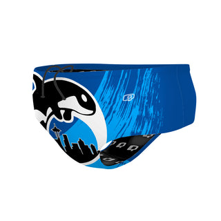 ORCA - Blue (D) - Classic Brief Swimsuit