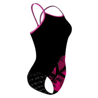 Pink diamonds - Skinny Strap Swimsuit