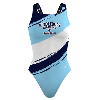 Middlebury Marlins 24 - Classic Strap Swimsuit - PERSONALIZED