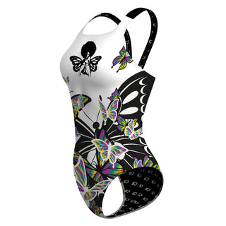 Black Butterfly - Classic Strap Swimsuit