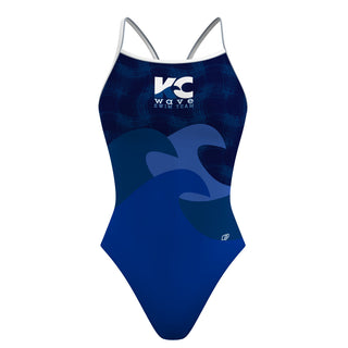 KC Wave Swim Team - Skinny Strap Swimsuit