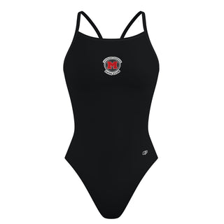Mundelein Mustangs - Solid Skinny Strap Swimsuit