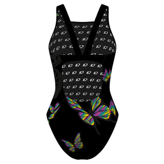 BLACK BUTTERFLY - Classic Strap Swimsuit