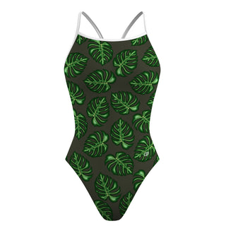 VividGreen - Skinny Strap Swimsuit