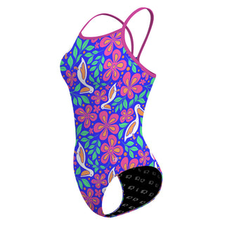 Tropical Pelican - Skinny Strap Swimsuit