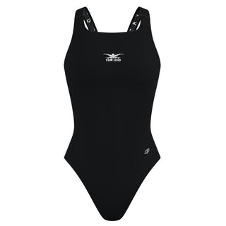 Chest Logo - Solid Classic Strap Swimsuit