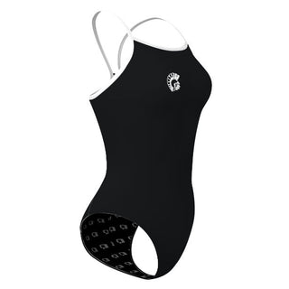 Ada - Solid Skinny Strap Swimsuit - PERSONALIZED