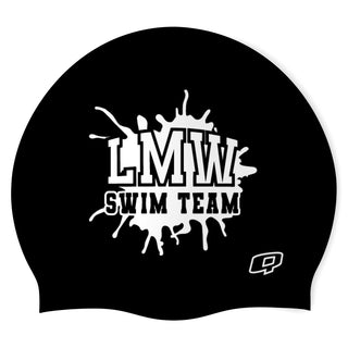 LMW Swim Team (BLK/01) - Classic Silicone Swimming Cap