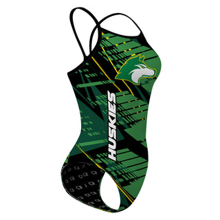Sweet Home Huskies - Skinny Strap Swimsuit