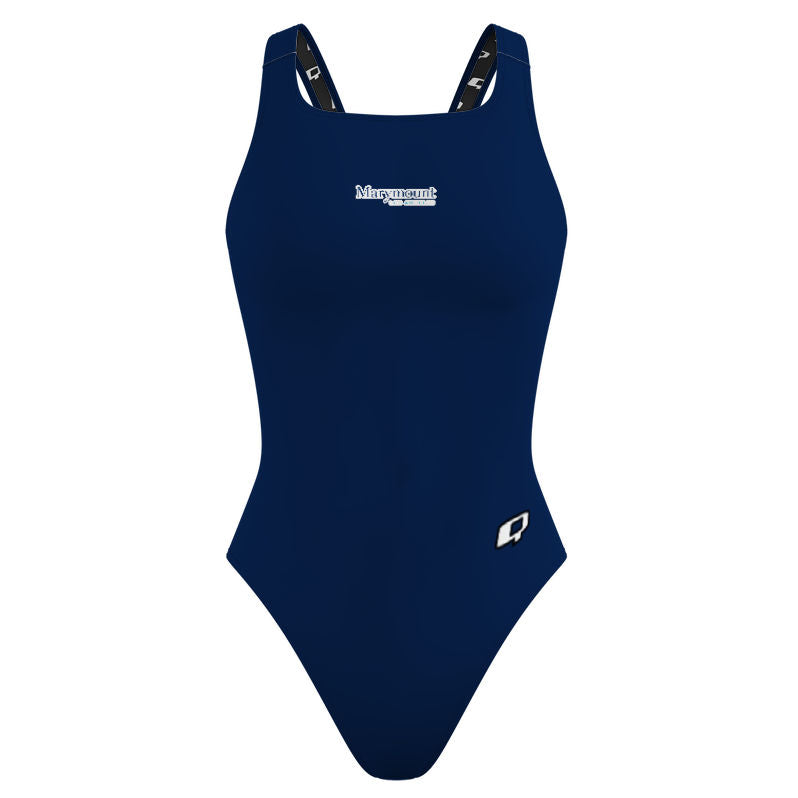 Marymount Los Angeles - Solid Classic Strap Swimsuit – Q Team Store