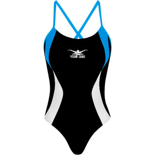 Ribbon (3 colors) - Tieback One Piece Swimsuit