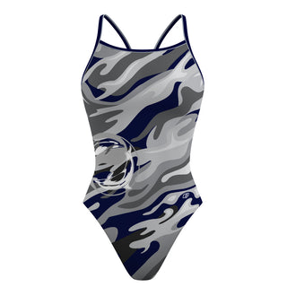 Douglas Dolfins Skinny- Skinny Strap Swimsuit