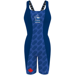Calgary Aquamums - Classic Strap Long Knee Women Jammer
