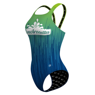 Synchronettes logo classic suit - Classic Strap Swimsuit