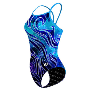 Mystic Waves - Skinny Strap Swimsuit