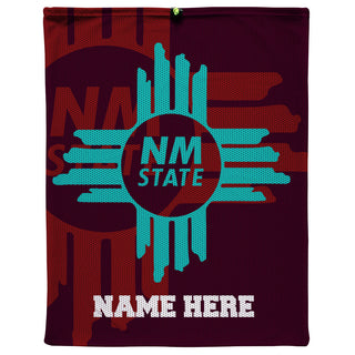 New Mexico State with names - Mesh Bag
