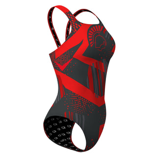 Deerfield High School Warriors - Classic Strap Swimsuit