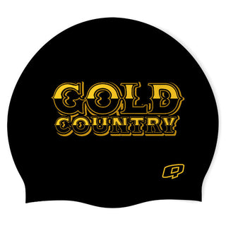Gold Country (BLK/02) - Classic Silicone Swimming Cap