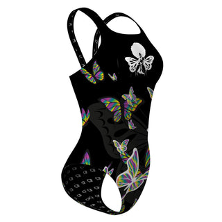 Black Butterfly - Classic Strap Swimsuit
