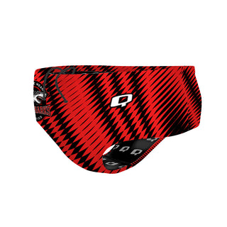 Johnnie Means Aquatic Tigersharks 26 Red - Classic Brief Swimsuit