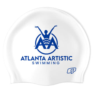 Atlanta Artistic Swimming (WHT/01) - Wrinkle-Free Silicone Swimming Cap