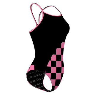 Courly Pink - Skinny Strap Swimsuit