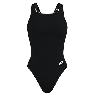 Solid Black - Solid Classic Strap Swimsuit