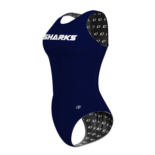 Mourning High/ Sharks - Women's Waterpolo Swimsuit Classic Cut