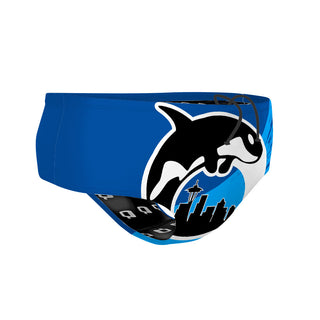 ORCA - Blue (D) - Classic Brief Swimsuit