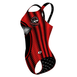 Johnnie Means Aquatic Tigersharks 26 Red - Classic Strap Swimsuit