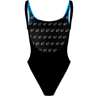 Spliced (3 colors) - High Hip One Piece Swimsuit