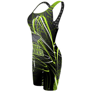 Ponoka Sharks Final - Classic Strap Long Knee Women Jammer
