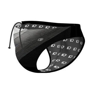 Black Gradient - Waterpolo Brief Swimsuit