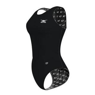 Left Logo - Solid Women's Waterpolo Swimsuit Classic Cut