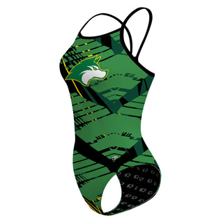 Sweet Home Huskies - Skinny Strap Swimsuit