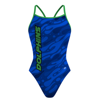 Hudson Valley Dolphins - Skinny Strap Swimsuit