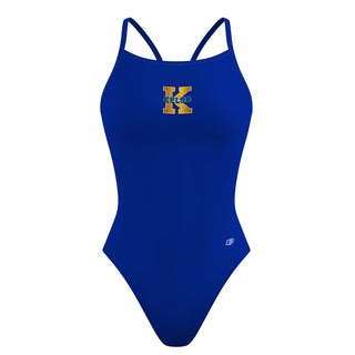 Kelso Highlanders - Solid Skinny Strap Swimsuit